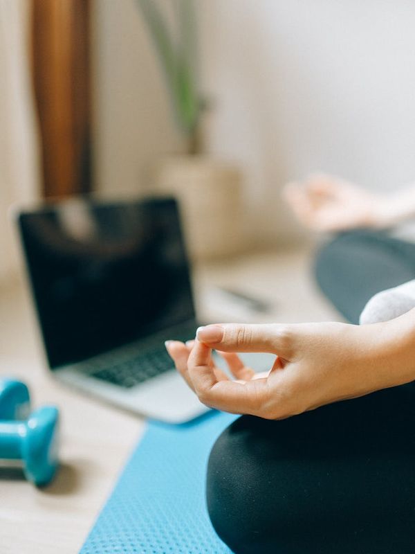 Spacious, clean room with a yoga mat on the floor.